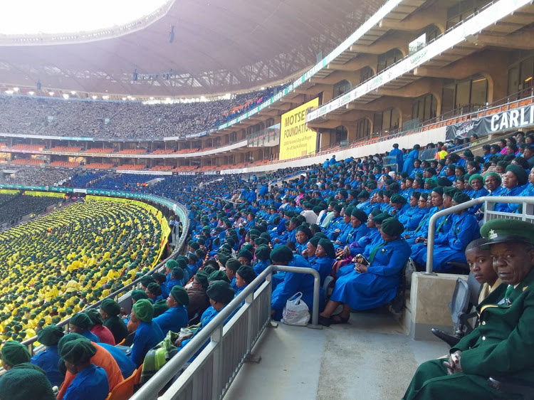 Church members fill up FNB stadium for a national prayer day