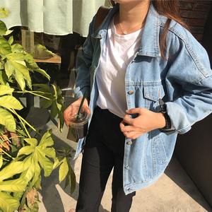 Title 2, Losse studenten BF -stijl denim jas vrouwen