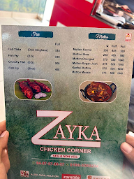 Zayka Chicken Corner menu 1