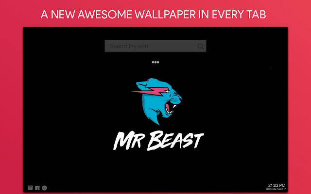 Mr Beast Wallpaper HD Custom New Tab
