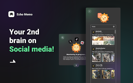 Echo Memo - Social media bookmark powered by AI