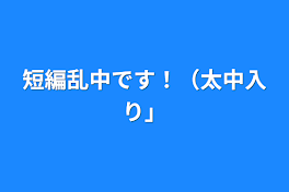 短編乱中です！（太中入り）