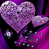 Violet Neon Tech Heart Theme 1.1.10