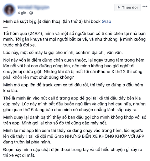 Câu chuyện được chia sẻ vào ngày 25/01
