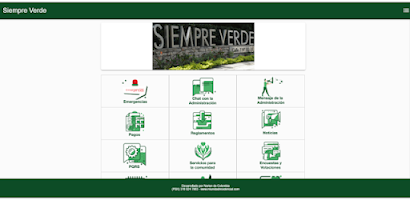 Siempre Verde - APP Screenshot