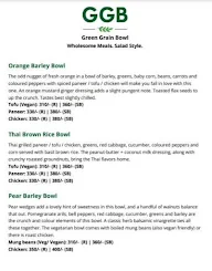 GGB - Green Grain Bowl menu 5