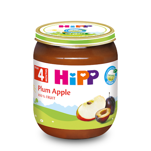 Dinh Dưỡng Đóng Lọ HiPP Organic - Mận tây, táo tây 125g