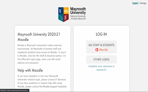 Maynooth University Moodle Login Plugin