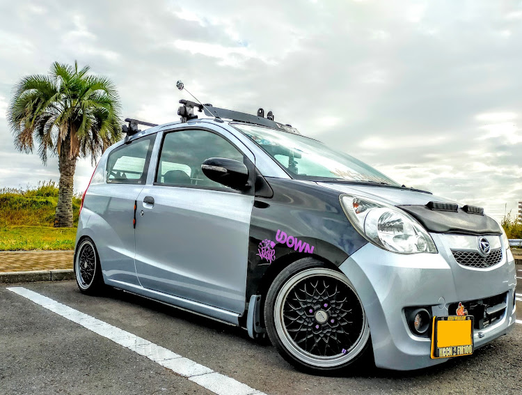ミラバンの仮想USDM  HDM・ノーズブラ＆キャリア同好会・VW純正BBS・📸📸📸📸📸📸📸📸・ヤシの木コラボに関するカスタム事例の投稿画像5枚目