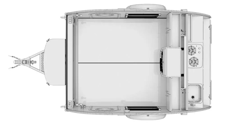 Travel Trailers Made With Azdel Panels nuCamp TAG Floorplan