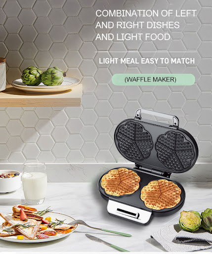 Title 7, Household 110V Double-Plate Heart Waffle Maker....