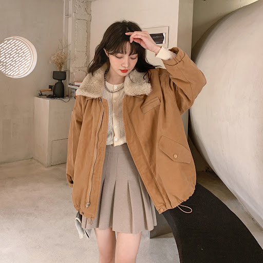 Title 5, Plush Thick Loose Cotton Jacket