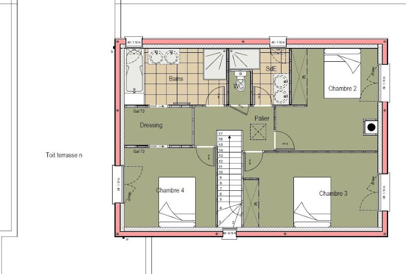  Vente Terrain + Maison - Terrain : 501m² - Maison : 148m² à Sargé-lès-Le Mans (72190) 