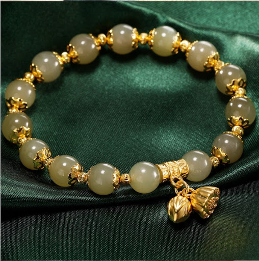 Title 9, New Two Shihuan Hetian Jade Bracelet Female Ret...