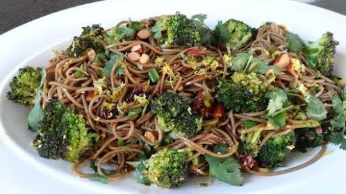 Cherry Sesame Noodles with Lemon-Hoisin Sauce