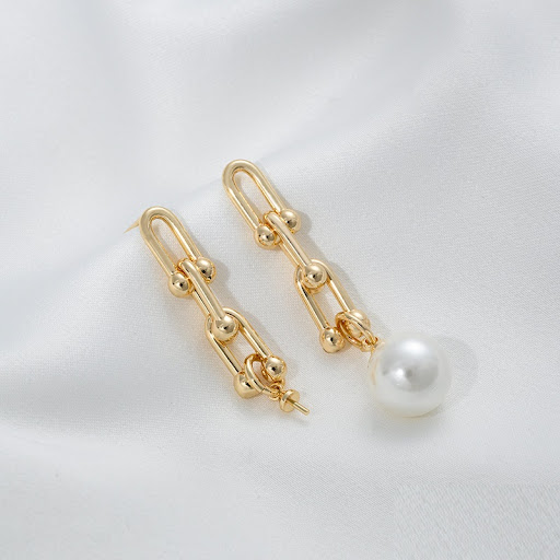 Title 2, DIY 14K Copper Bag Real Gold Color U-shaped Cha...