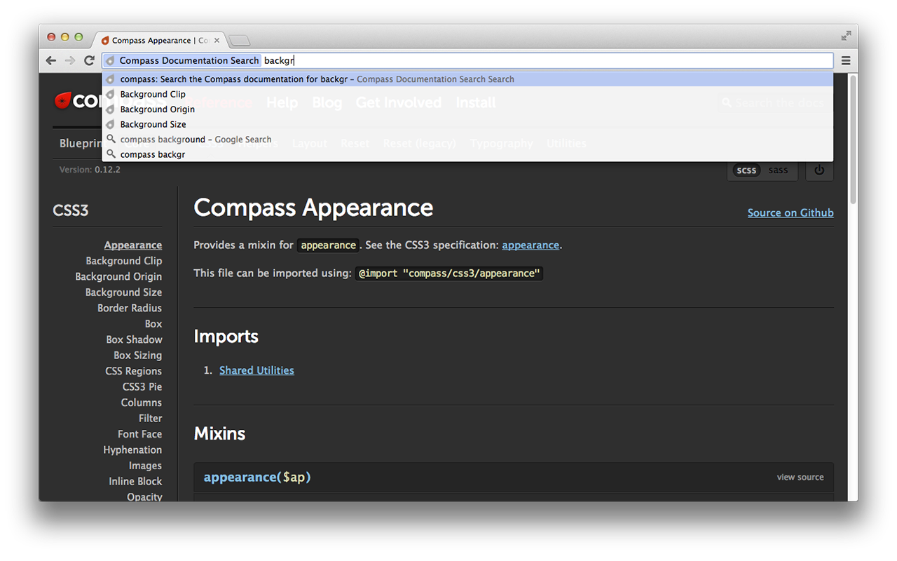 Compass Documentation Search Preview image 0
