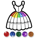 Glitter Dress Coloring and Drawing for Ki 1.0 APK Download