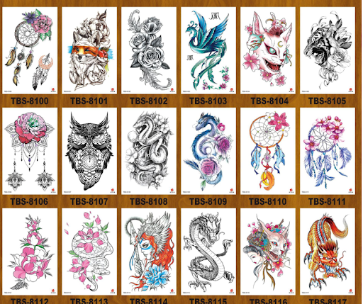 Title 7, Small Full Arm Tattoo Applique Arm Tattoo Stick...