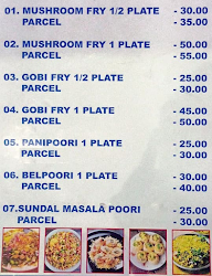 Om Saravana Chat Food menu 1