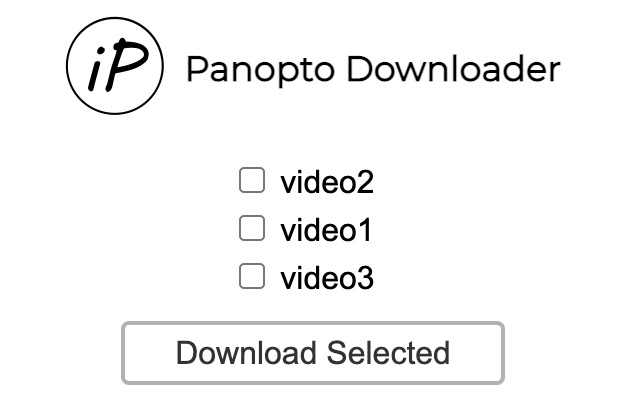 iPanopto chrome extension