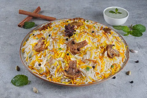 Lucknowi Mushroom Biryani - Serves 1