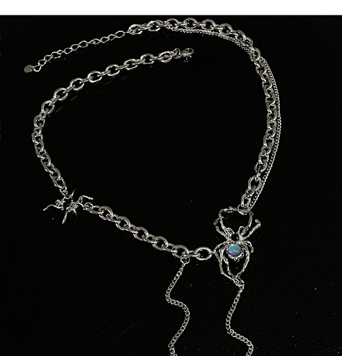 Title 6, Sweet Cool Personality Spider Tassel Necklace F...