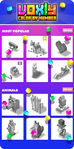 Screenshot Voxly: 3D Color by Number.
