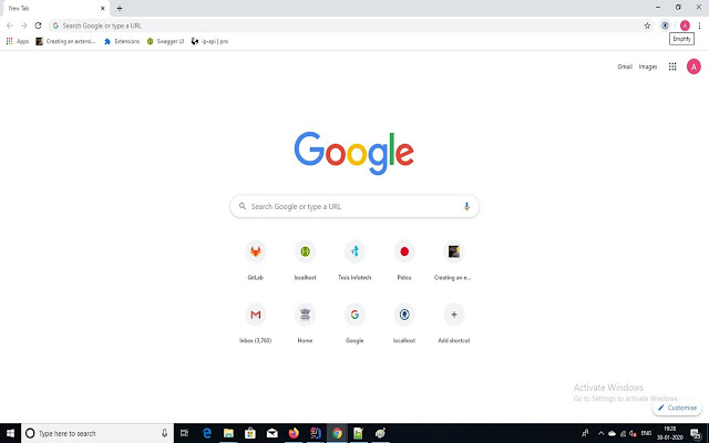 Emphfy chrome extension