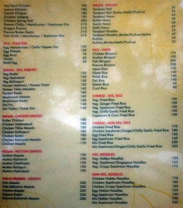 Viras menu 