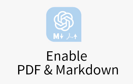 ChatGPT Markdown and PDF Extension Preview image 0