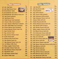 Vivek Chats and Sandwich menu 2