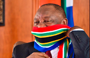 President Cyril Ramaphosa during his visual Freedom Day speech on April 27 2020. 
