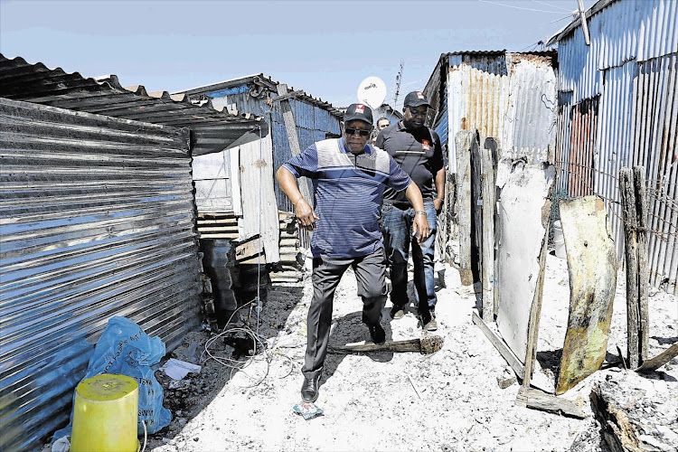 SA Human Rights Commission head Lawrence Mushwana on a work visit to Khayelitsha in the Western Cape. (File photo)