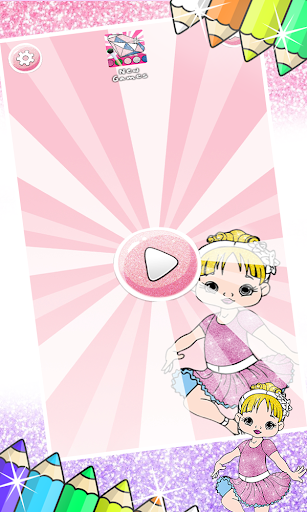 Ballerina Coloring Book Glitter