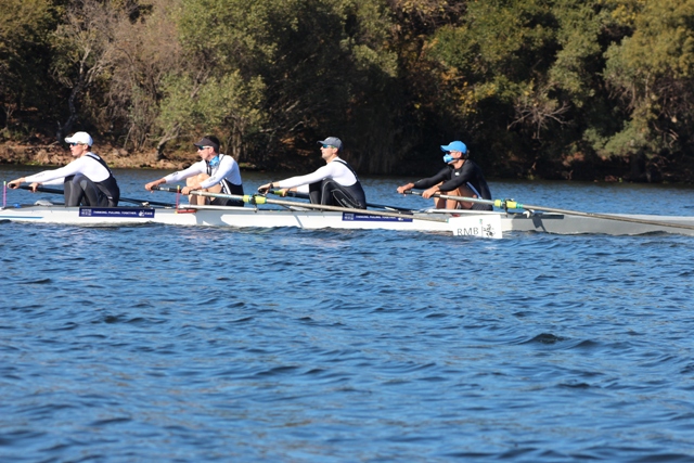 The SA men's four in training (from left): Sandro Torrente, John Smith, David Hunt, Kyle Schoonbee.