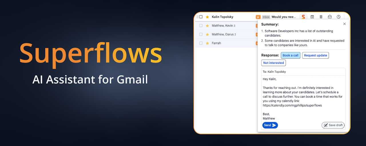 Superflows | ChatGPT Gmail Assistant Preview image 1