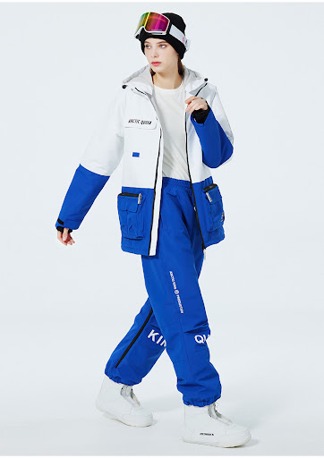 Title 3, Men and Women Couple Ski Suit Warm Thickened Mo...