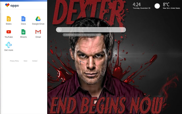 Dexter HD Wallpaper New Tab Theme