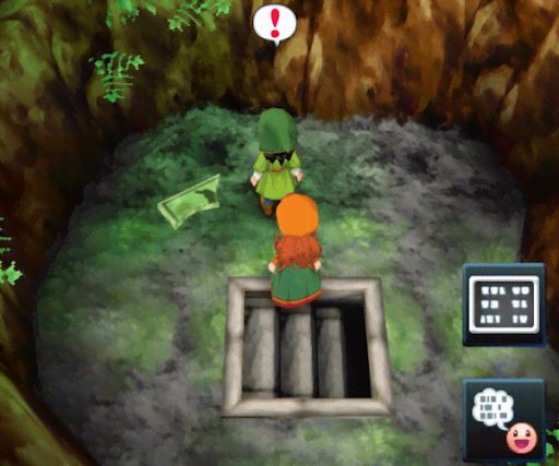 DQ7_洞窟の奥で「ふしぎな石版緑」を入手する