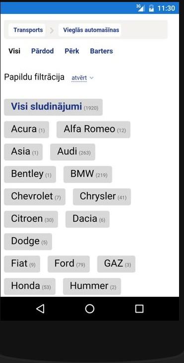 Reklama.lv - sludinājumi Screen 2