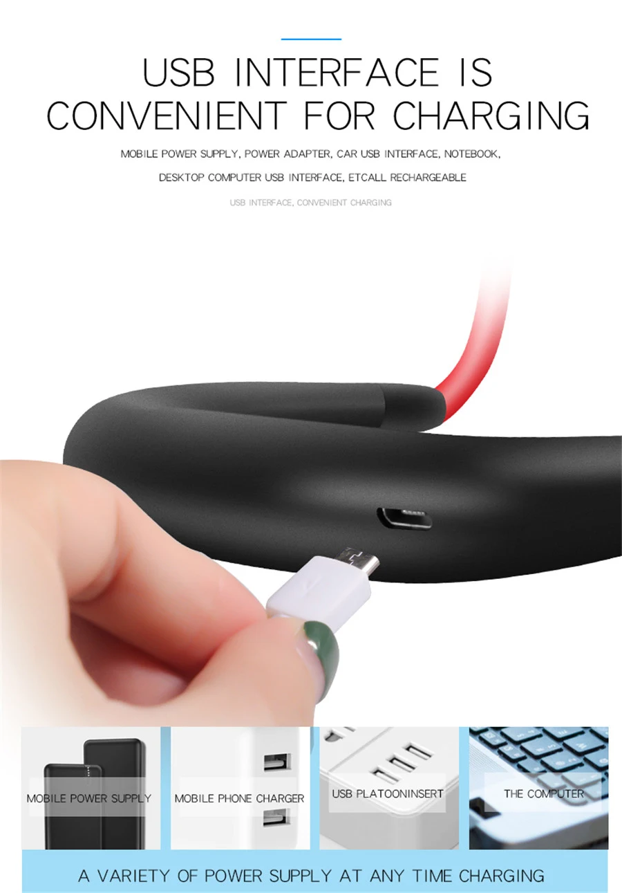 Title 2, Hangende nekventilatoren Handsfree koeling Draa...
