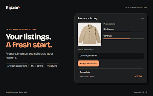 Flipzer — Vinted Reseller Assistant screenshot 2