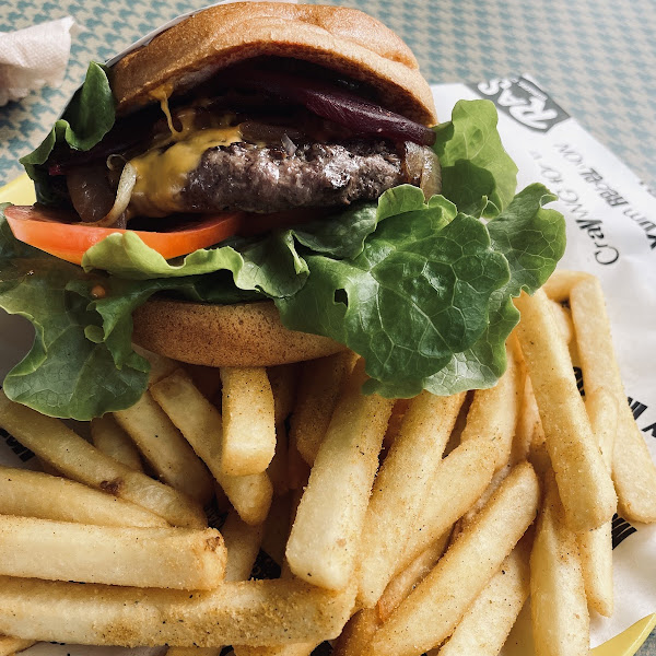 Great burger and fries