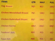 Shahi Chicken Biryani menu 1