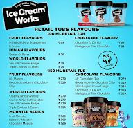 Ice Cream Works menu 1