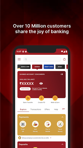 Screenshot IDFC FIRST Bank: MobileBanking