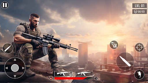 Screenshot Sniper Games Offline Battle 3D