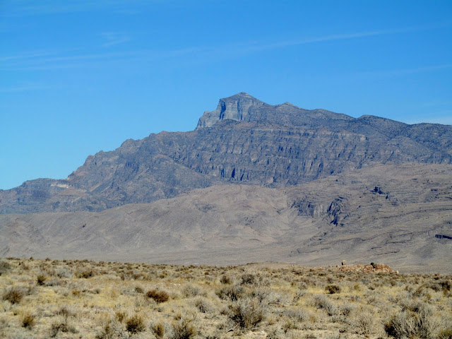 Notch Peak viewed from the north end of the Barn Hills