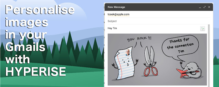 Personalized Images in Gmail by Hyperise marquee promo image